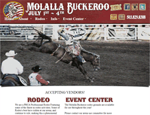 Tablet Screenshot of molallabuckeroo.com